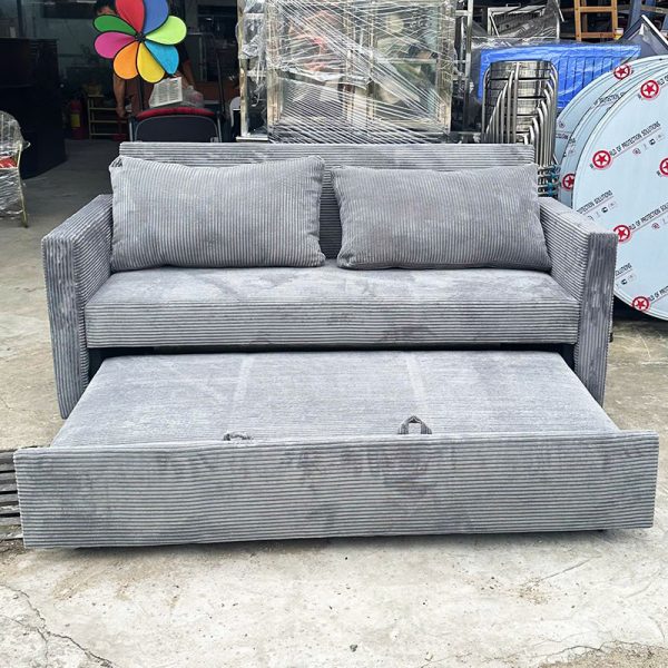 Băng Sofa Bed Nhung Tăm 1m6 Mới 99%