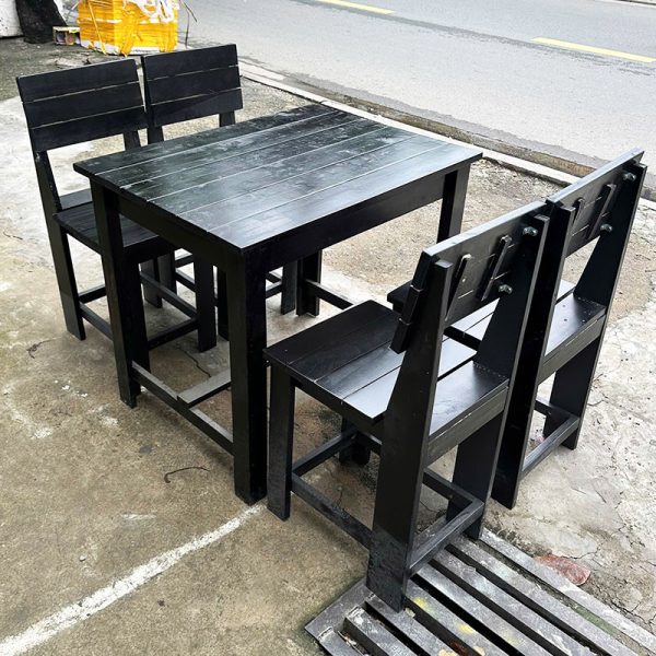 Bộ Bàn Ghế Cafe Cóc 80cm Gỗ Tự Nhiên Mới 99% 1