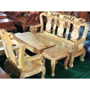 Bộ Salon Gỗ Gõ Chạm Đào Mới 99% (Nhiều Size)