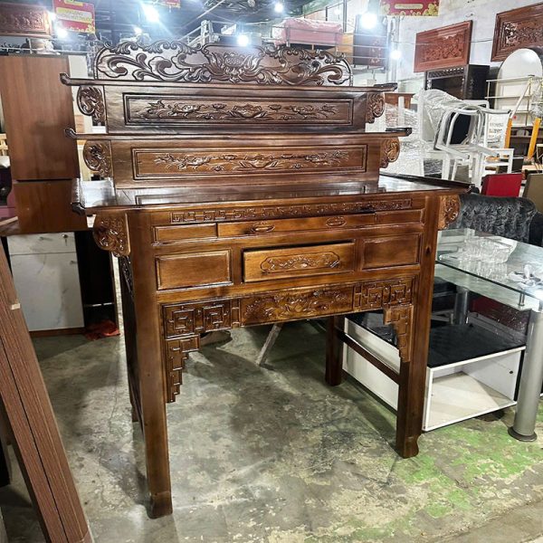 Kệ Thờ 3 Tầng Gỗ Tràm 1m47 Sang Trọng Mới 99%