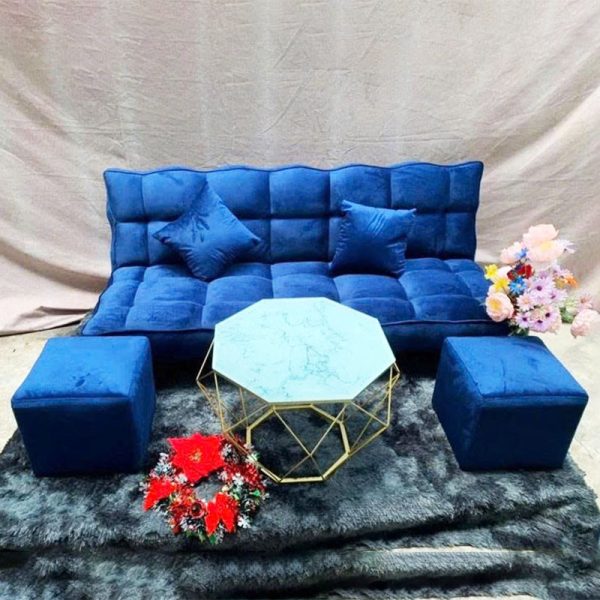 Sofa Bed Bánh Ú Kèm Đôn Vuông Mới 99% (Nhiều Màu)