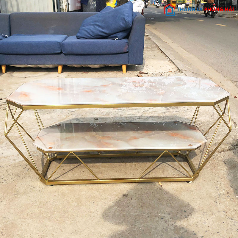 Bàn Sofa Vân Mây Hồng 2 Tầng 1m5 Mới 99% ban-sofa-van-may-hong-2-tang-1 Bàn Sofa Vân Mây Hồng 2 Tầng 1m5 Mới 99%