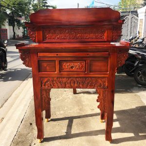 Bàn Thờ Gia Tiên 2 Tầng Gỗ Tràm 1m27 Mới 99%