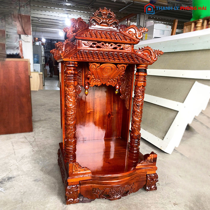 Thanh Lý Bàn Thờ Ông Địa Gỗ TN 48cm Mới 99% ban-tho-ong-dia-go-tn-48cm-1 Thanh Lý Bàn Thờ Ông Địa Gỗ TN 48cm Mới 99%