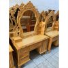 Bàn Trang Điểm Gỗ Gõ Tự Nhiên 1m1 Mới 99%