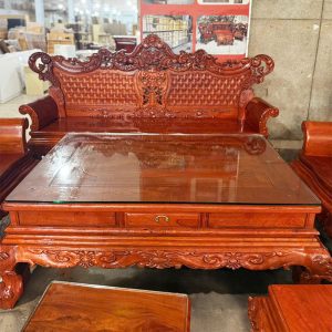 Thanh Lý Bộ Salon Gỗ Đỏ Hoàng Gia Giảm Giá Sốc