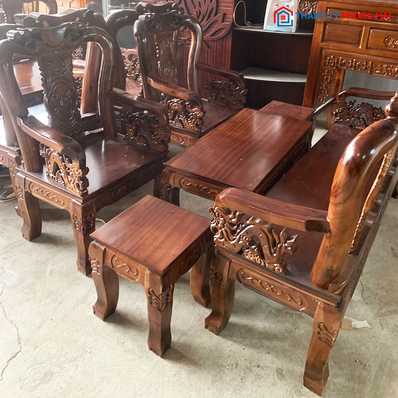 Bộ Salon Gỗ Tràm Tay 8 Chạm Đỉnh Đào Mới 99% bo-salon-go-tram-tay-8-cham-dinh-dao-3 Bộ Salon Gỗ Tràm Tay 8 Chạm Đỉnh Đào Mới 99%