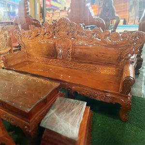 Bộ Salon Hoàng Gia Mặt Liền Gỗ Hương Đá Mới 99%