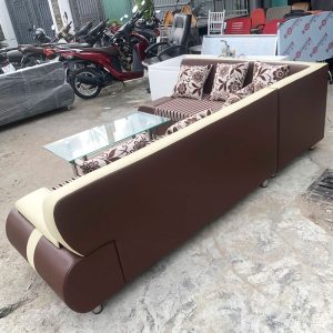 Bộ Sofa Góc L 2m15 Kèm Bàn Kính Mới 99% (Nhiều Màu)