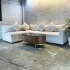 Bộ Sofa Góc L Bọc Nhung Tăm Cao Cấp Mới 99%