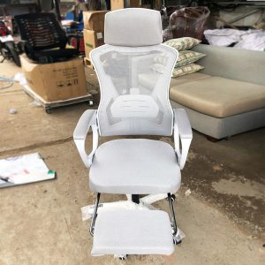 Thanh Lý Ghế Công Thái Học Trắng Phối Xám Mới 99%