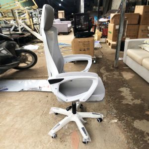 Thanh Lý Ghế Công Thái Học Trắng Phối Xám Mới 99%