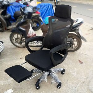 Thanh Lý Ghế Công Thái Học Trắng Phối Xám Mới 99%