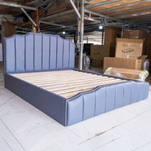 Giường Bọc Da Sọc Cao Cấp Mới 99% (Nhiều Màu)