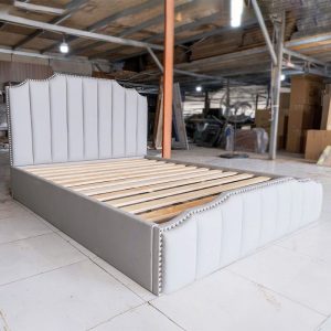 Giường Bọc Da Sọc Cao Cấp Mới 99% (Nhiều Màu)