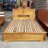 Giường Gỗ Gõ Kiểu Hộp Độc Đáo Mới 99% (Nhiều Size)