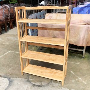 Kệ Sách 80cm Gỗ Cao Su Gồm 4 Tầng Mới 99% 1 Kệ Sách 80cm Gỗ Cao Su Gồm 4 Tầng Mới 99%