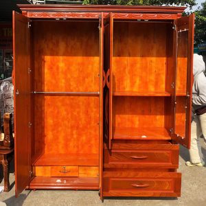 Tủ Quần Áo Gỗ Tự Nhiên 1m77 Mới 99%