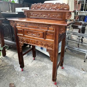 Bàn Thờ 2 Tầng Gỗ Tràm Màu Nhớt 1m27 Mới 99%