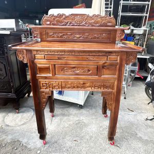 Bàn Thờ 2 Tầng Gỗ Tràm Màu Nhớt 1m27 Mới 99%
