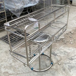 Thanh Lý Kệ Inox Treo Chắc Chắn 87cm Mới 99%