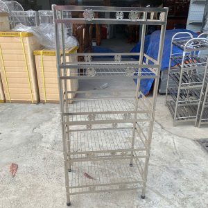 Thanh Lý Kệ Inox 5 Tầng 57cm Mới 99%