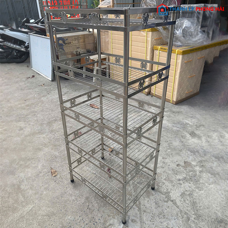 Thanh Lý Kệ Inox 5 Tầng 57cm Mới 99% thanh-ly-ke-inox-5-tang-57cm-moi-99-3 Thanh Lý Kệ Inox 5 Tầng 57cm Mới 99%