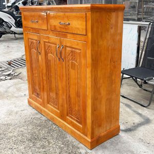 Thanh Lý Tủ Giày 98cm Gỗ Tự Nhiên Mới 99%