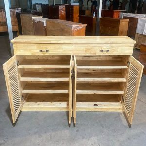 Tủ Giày Dép 1m4 Nhiều Tầng Gỗ TN Mới 99%