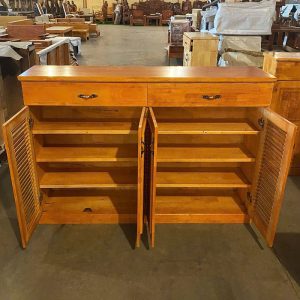 Tủ Giày Dép 1m4 Nhiều Tầng Gỗ TN Mới 99%