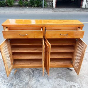 Tủ Giày Dép 1m4 Nhiều Tầng Gỗ TN Mới 99%