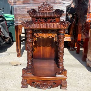 Bàn Thờ Ông Địa Mái Đình Gỗ TN Mới 99%