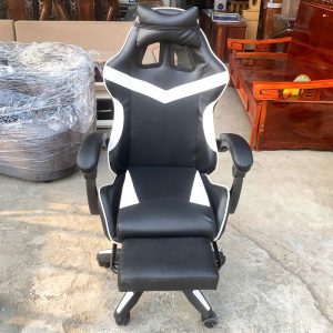 Ghế Gaming Da Phối Trắng Đen Mới 99%