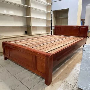 Giường Ngủ 1m2 Gỗ Tự Nhiên Mới 99%