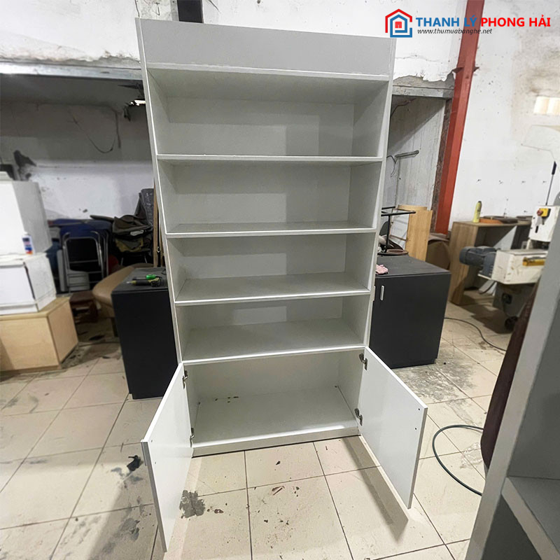 Kệ Trưng Bày MDF 1m Trắng Dạng Đứng Mới 99% ke-trung-bay-go-mdf-trang-1m-3 Kệ Trưng Bày MDF 1m Trắng Dạng Đứng Mới 99%