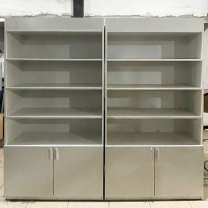 Kệ Trưng Bày MDF 1m Trắng Dạng Đứng Mới 99%