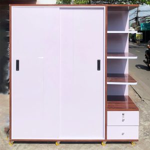 Tủ Nhựa Cửa Lùa 1m64 Kèm Kệ Góc Mới 99%