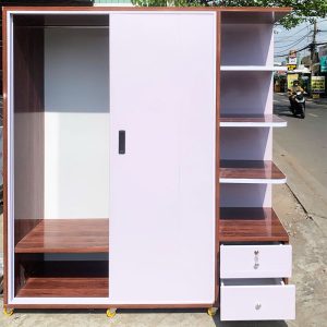 Tủ Nhựa Cửa Lùa 1m64 Kèm Kệ Góc Mới 99%