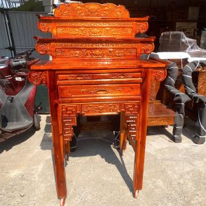 Bàn Thờ 1m07 Gỗ Tràm 3 Tầng Mới 99%
