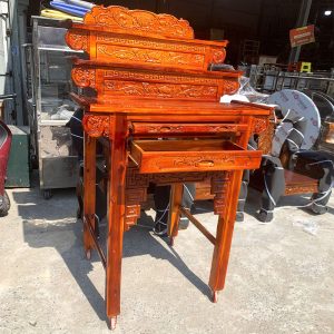 Bàn Thờ 1m07 Gỗ Tràm 3 Tầng Mới 99%