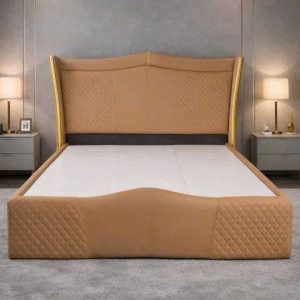 Giường Ngủ Bọc Da Phong Cách Hoàng Gia Mới 99%