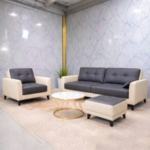 Sofa Bọc Da Gồm Ghế Băng Dài Và Ghế Đơn Mới 99% (Nhiều Màu)