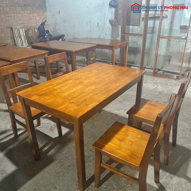 Thanh Lý Bộ Bàn Ăn Chữ Nhật Gỗ 4 Ghế Mới 99% ban-an-gia-dinh-gia-re-2 Thanh Lý Bộ Bàn Ăn Chữ Nhật Gỗ 4 Ghế Mới 99%