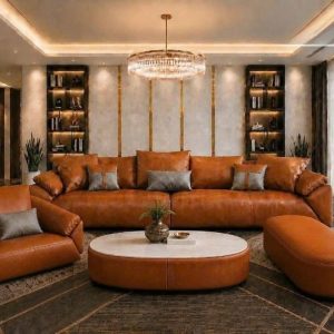 Bộ Sofa Phòng Khách Bọc Da Mới 99% (Nhiều Màu) 7