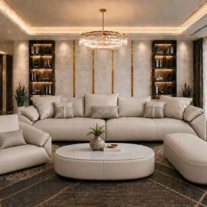 Bộ Sofa Phòng Khách Bọc Da Mới 99% (Nhiều Màu) 9