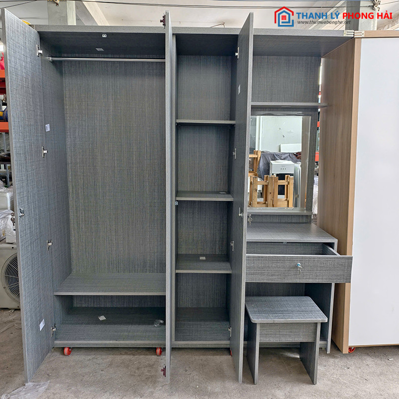 Tủ Quần Áo Kèm Bàn Trang Điểm 1M8X2M Mới 99% (Nhiều Mẫu) tu-quan-ao-ban-phan-5 Tủ Quần Áo Kèm Bàn Trang Điểm 1M8X2M Mới 99% (Nhiều Mẫu)