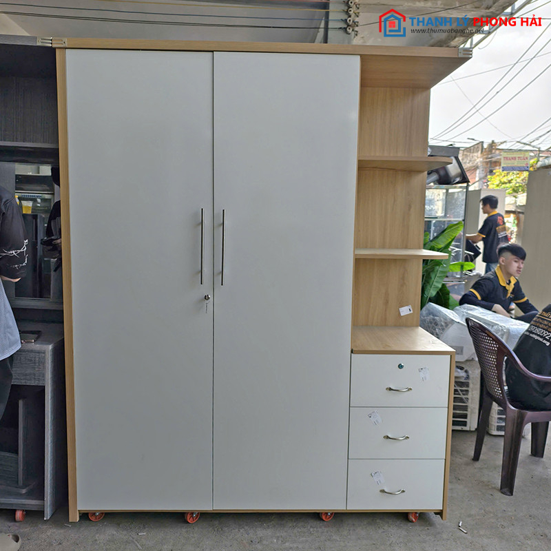 Thanh Lý Tủ Quần Áo Kèm Kệ 1m6x2m Mới 99% (2 Màu) tu-quan-ao-kem-ke-2 Thanh Lý Tủ Quần Áo Kèm Kệ 1m6x2m Mới 99% (2 Màu)