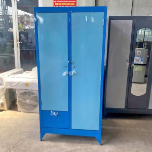 Thanh Lý Tủ Quần Áo Sắt 2 Cánh Mới 99% (Nhiều Màu) 4