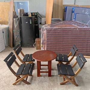 Thanh Lý Bàn Cafe Gỗ Tròn Màu Nâu Mới 99% 2 Thanh Lý Bàn Cafe Gỗ Tròn Màu Nâu Mới 99% 2