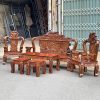 salon gỗ chạm công 6 món